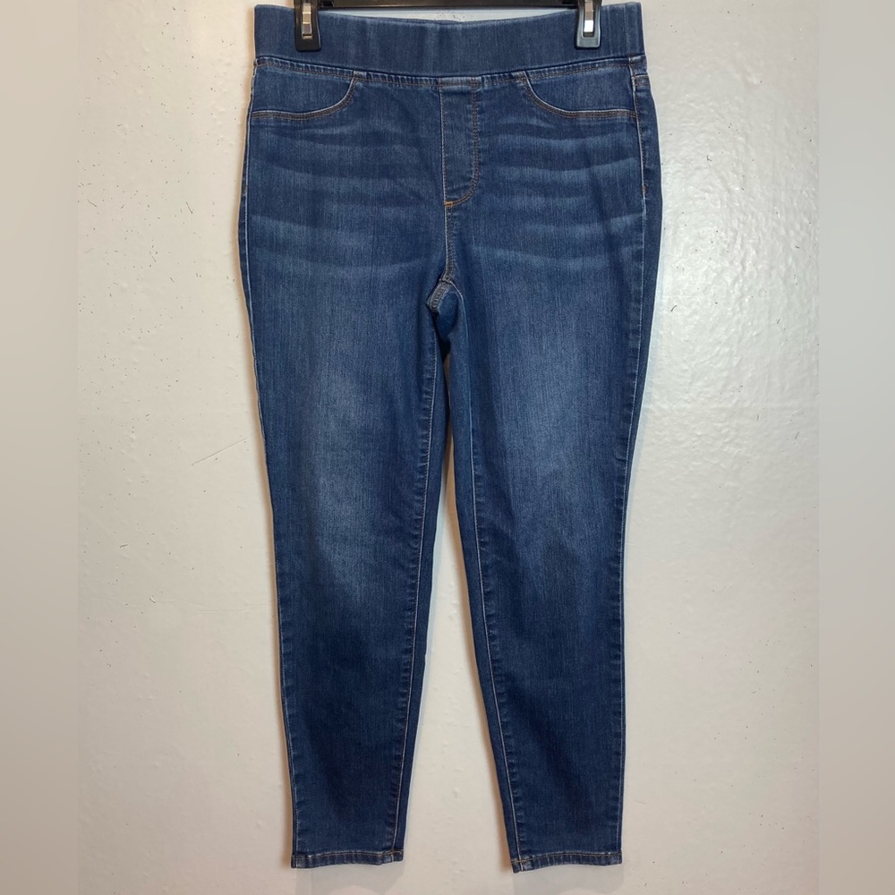 Talbots Flawless Jegging Size 6P 6 Petite Blue Pull On Stretch Skinny 26"Inseam